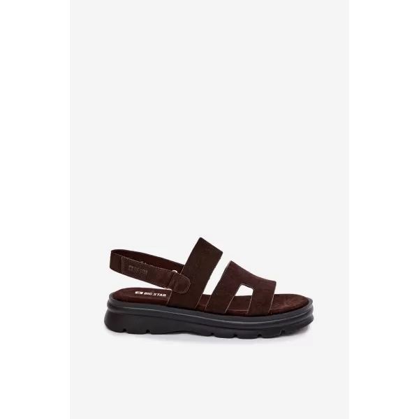  Sandale de dama BIG STAR SHOES TT274483 MARO/BEJ 