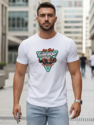 Tricou pentru bărbați DSTREET NX5093R-WH ALB