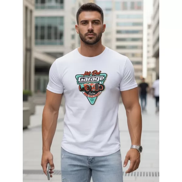  Tricou pentru bărbați DSTREET NX5093R-WH ALB 