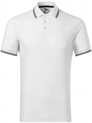 Tricou pentru bărbați cu guler MALFINI FOCUS 232 ALB