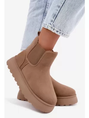Oameni de zăpadă pentru femei BIG STAR SHOES UU274173 BEJ