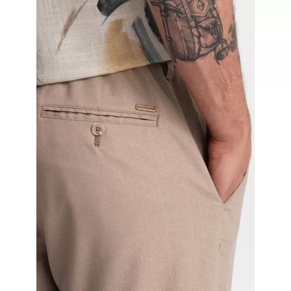  Pantaloni chino pentru bărbați OMBRE P1522 BEJ 