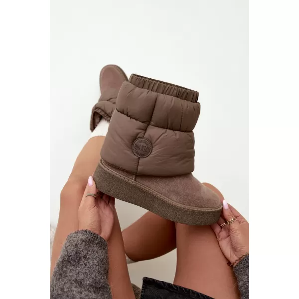  Oameni de zăpadă pentru femei BIG STAR SHOES UU274732 BEJ ÎNCHIS 