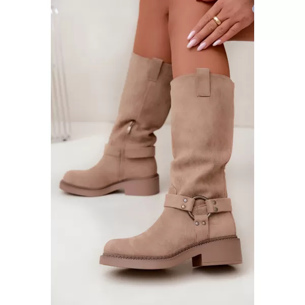  Cizme de dama BOTO LQ-163 KAKI 