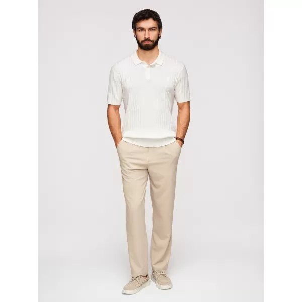  Tricou pentru bărbați cu guler OMBRE OM-POSS-0169 ALB SPART 
