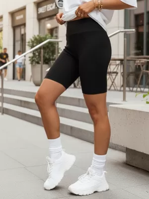Pantaloni scurți de damă DSTREET SY0563 NEGRU
