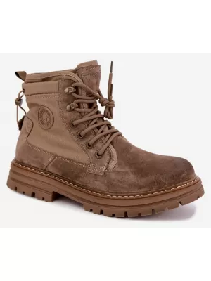 Botine pentru bărbați BIG STAR SHOES UU174253 BEJ