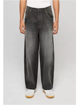 Pantaloni pentru bărbați URBAN CLASSICS TB8055 GRI MIJLOCIU PROFUND SPALAT