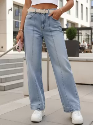 Pantaloni de dama DSTREET UY2958 ALBASTRU