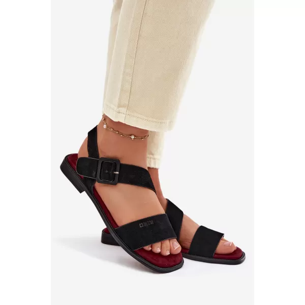  Sandale de dama BIG STAR SHOES TT274490 NEGRU 