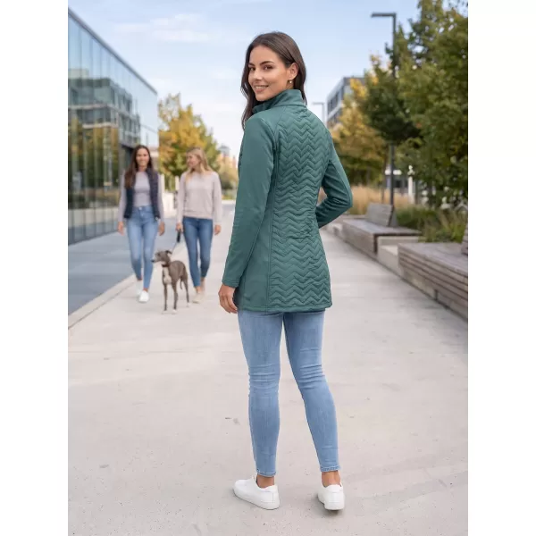  Palton hibrid de damă ALTISPORT IRYSA VERDE ÎNCHIS 