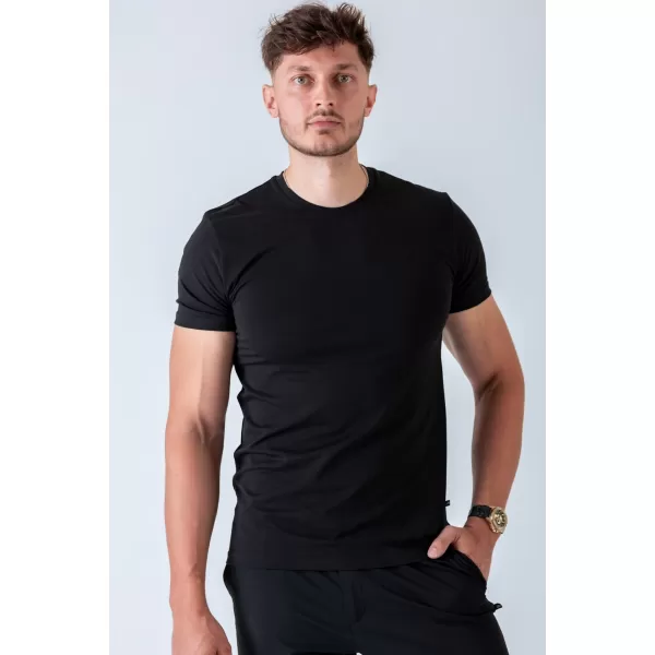  Tricouri pentru bărbați NEBBIA MIKE MUSCLE FIT 158 NEGRU 