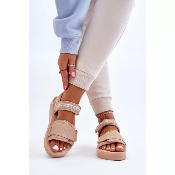  Sandale de dama BIG STAR SHOES LL274787 BEJ 