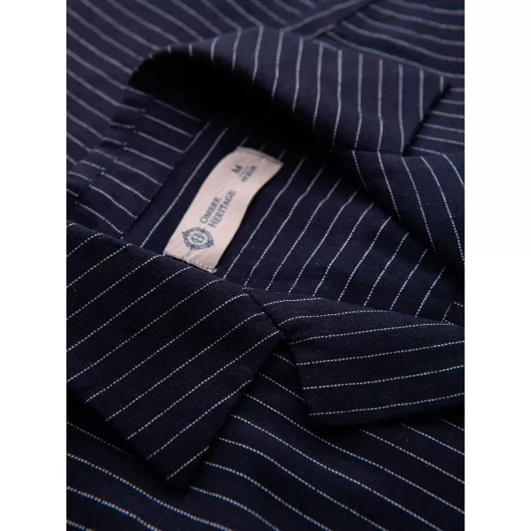  Cămașă pentru bărbați OMBRE OM-SHSS-0222 ALBASTRU MARIN 