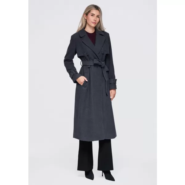  Palton de damă OMBRE OW-CT-E0005 GRI ÎNCHIS 