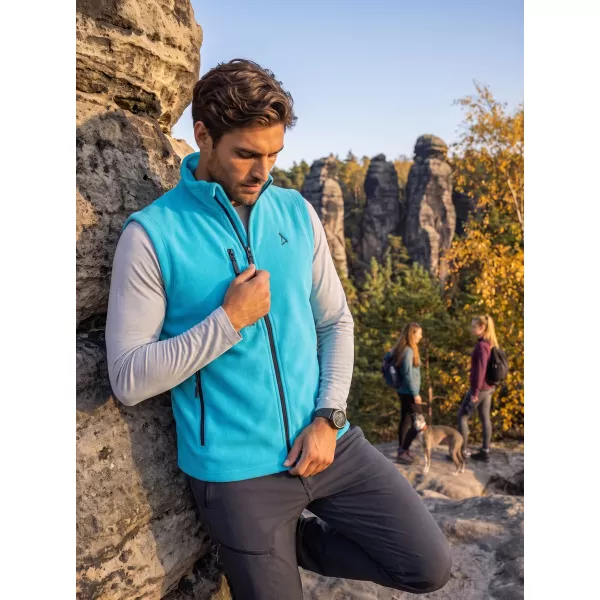  Vestă din lână pentru bărbați ALTISPORT ALM002525 TURCOAZ 