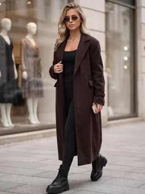 Palton de damă DSTREET 1 NY0838 MARO