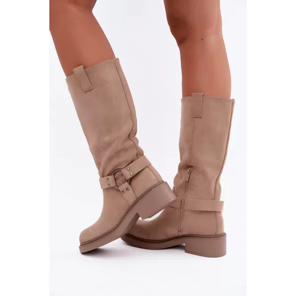  Cizme de dama BOTO LQ-163 KAKI 
