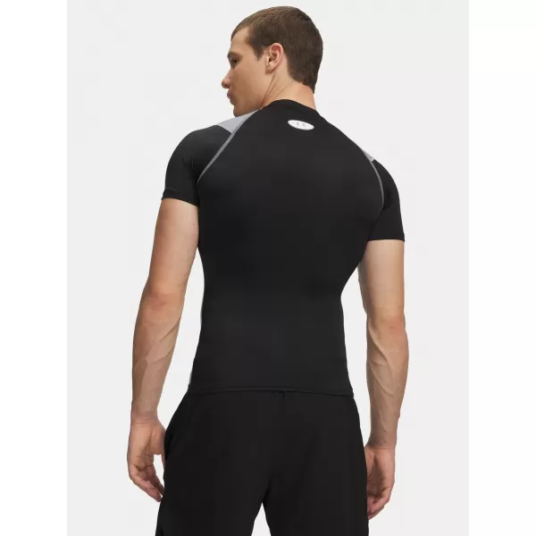  Tricou pentru bărbați UNDER ARMOUR UA HG ELITE COMP SS 6015382-008 NEGRU 