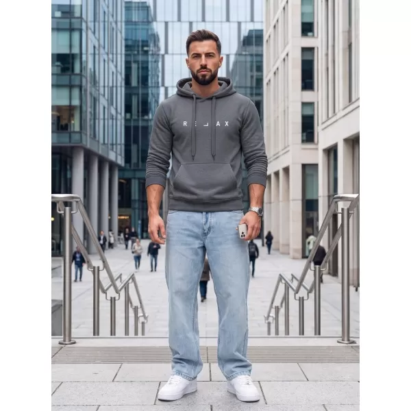  Hanorac pentru bărbați DSTREET NX0001BX-05-09 GRI ÎNCHIS 