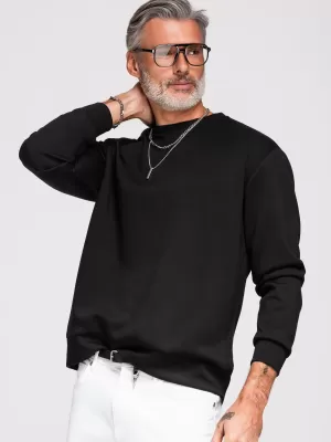 Hanorac pentru bărbați OMBRE OM-SSNZ-0274 NEGRU