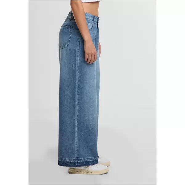 Pantaloni de dama URBAN CLASSICS TB7712 ALBASTRU MEDIU PROFUND SPĂLAT 