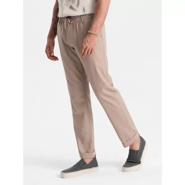  Pantaloni chino pentru bărbați OMBRE P1522 BEJ 
