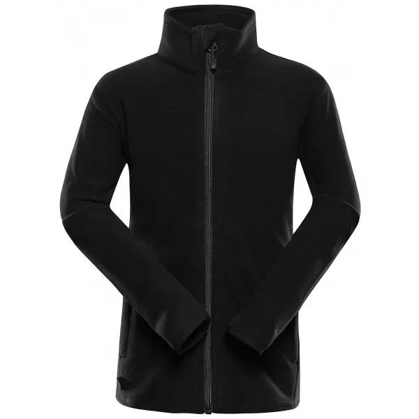 Hanorac fleece pentru copii ALPINE PRO SIUSO 4 NEGRU 
