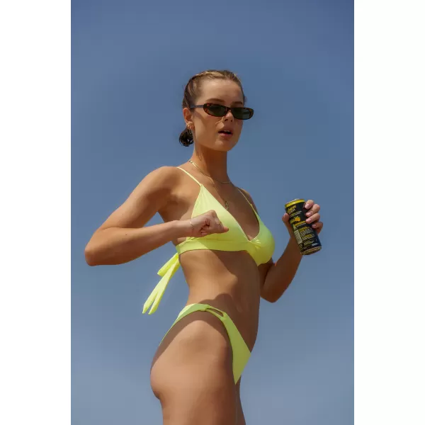  Top bikini dama NORDBLANC WATERFALL NBSSS8213 GALBEN STRĂLUCITOR 