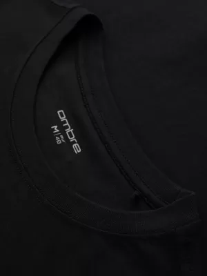 Tricou pentru bărbați OMBRE OM-TSPT-0257 NEGRU