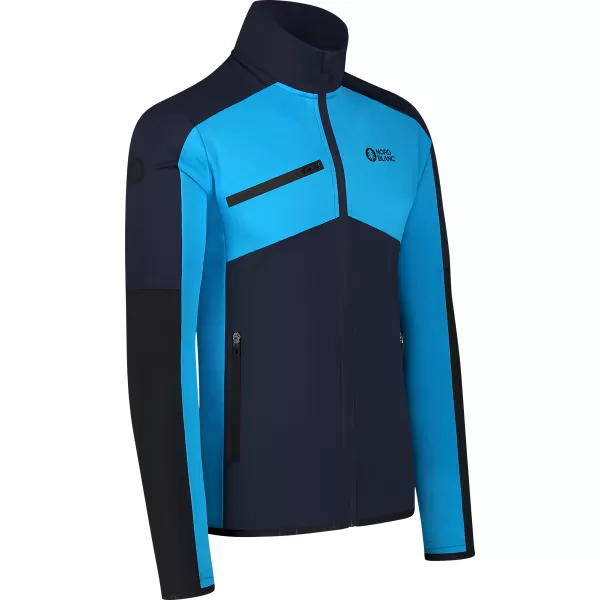  Hanorac powerfleece pentru bărbați NORDBLANC CUSP NBSFM8334 ALBASTRU 