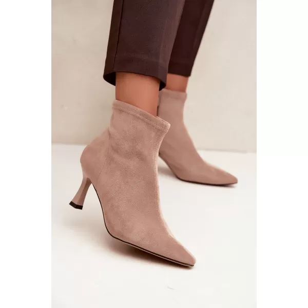  Botine de dama BOTO 7107 BEJ 