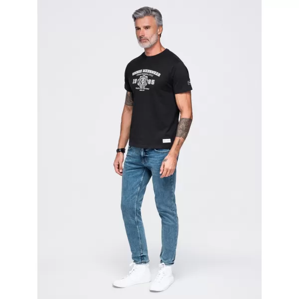  Tricou pentru bărbați OMBRE OM-TSPT-0297 NEGRU 