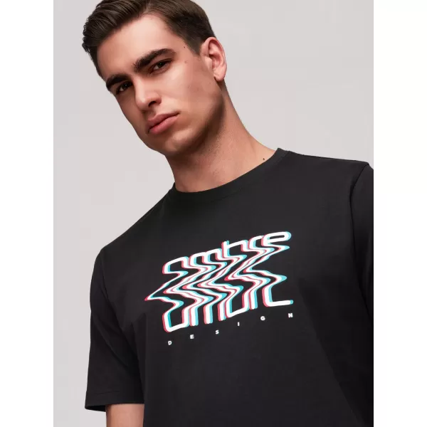  Tricou pentru bărbați OMBRE OM-TSPT-0286 NEGRU 