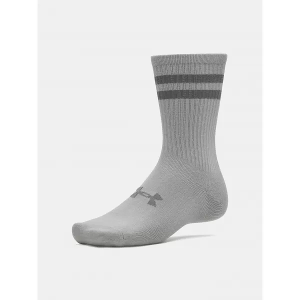  Șosete UNDER ARMOUR ESSENTIAL 6PK CREW 1387058-069 GRI 
