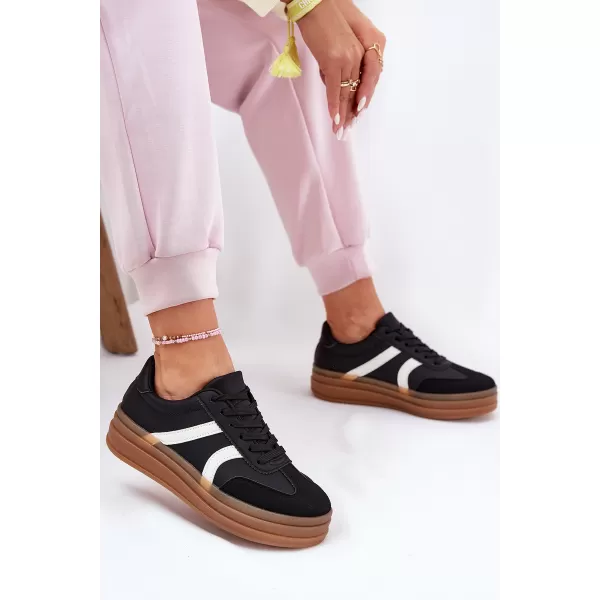  Adidași de damă BOTO 25SP26-9087 NEGRU 