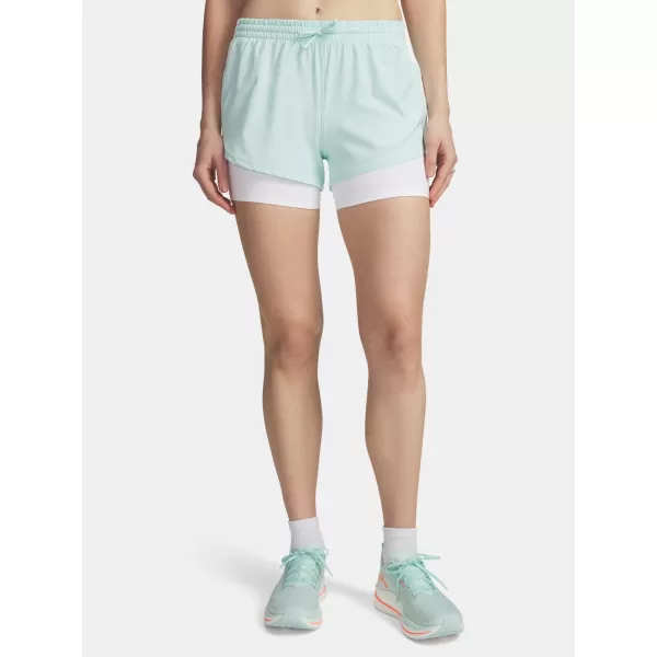  Pantaloni scurți de damă UNDER ARMOUR UA VELOCITI PRO 4IN 2N1 SHORT 6009610-703 VERDE 