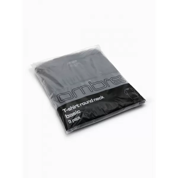  Tricou pentru bărbați OMBRE OM-TSBS-0268 NEGRU 