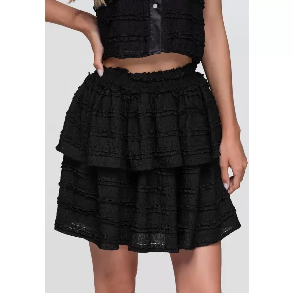  Fusta de dama OMBRE OW-GL-E0014 NEGRU 