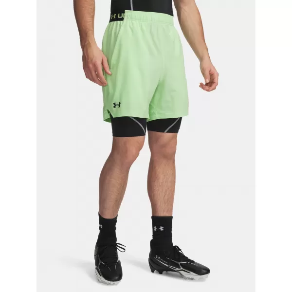  Pantaloni scurți pentru bărbați UNDER ARMOUR UA VANISH WOVEN 6IN SHORTS 1373718-712 VERDE 