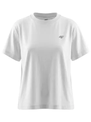 Tricou pentru femei 4F WMM00TTSHF3310 ALB