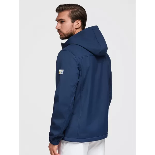 Jachetă softshell pentru bărbați OMBRE OM-JANP-0292 ALBASTRU MARIN 