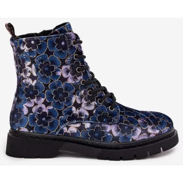  Botine de dama ARTIKER 57C1052 FLORI ALBASTE 
