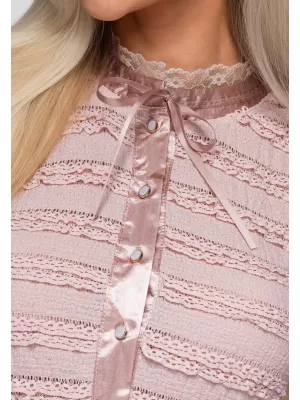 Bluza de dama OMBRE OW-TS-E0066 ROZ