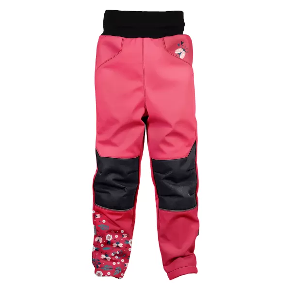  Pantaloni softshell pentru copii WAMU BERUŠKY ROŞU 