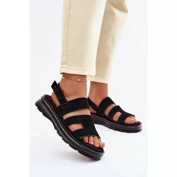  Sandale de dama BIG STAR SHOES TT274484 NEGRU 