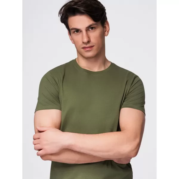  Tricou pentru bărbați OMBRE OM-TSBS-0268 NEGRU/VERDE/KAKI 