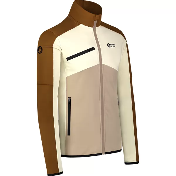  Hanorac powerfleece pentru bărbați NORDBLANC CUSP NBSFM8334 MARO 