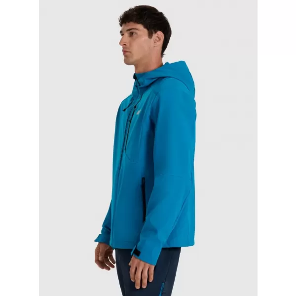  Jachetă softshell pentru bărbați 4F RAW25TSOFM506 ALBASTRU 