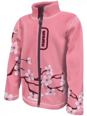 Hanorac fleece pentru copii WAMU SAKURY ROZ